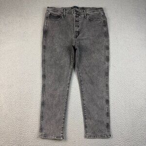 GAP Vintage Slim High Rise Jeans Womens 16/33 Stretch Tapered Ankle Button Fly
